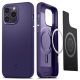 Spigen iPhone 14 Pro Max Skal Mag Armor MagFit Deep Purple