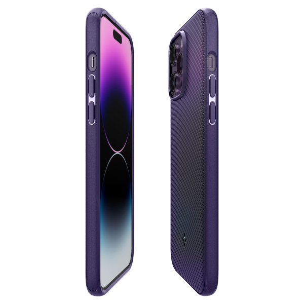 Spigen iPhone 14 Pro Max Skal Mag Armor MagFit Deep Purple