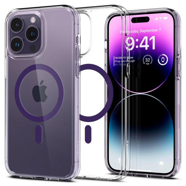 Spigen iPhone 14 Pro Skal Ultra Hybrid MagFit Deep Purple
