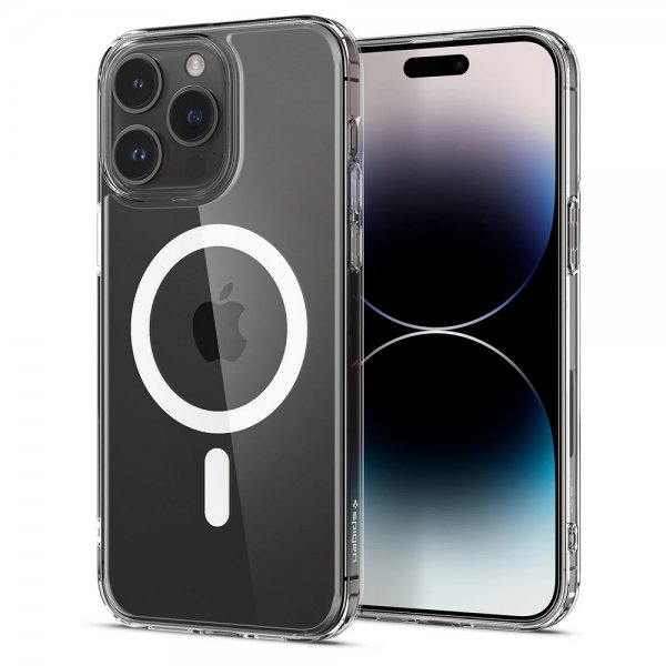 Spigen iPhone 14 Pro Max Skal AirSkin Hybrid MagFit Vit