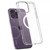 Spigen iPhone 14 Pro Max Skal AirSkin Hybrid MagFit Vit