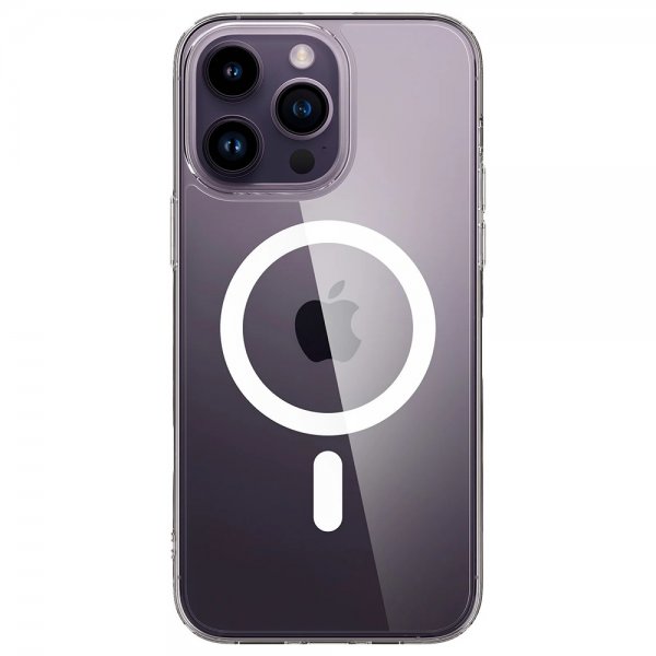 Spigen iPhone 14 Pro Max Skal AirSkin Hybrid MagFit Vit