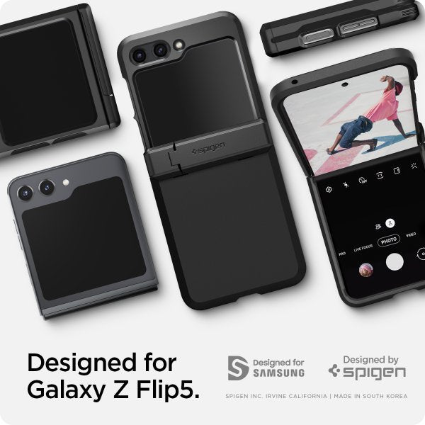 Spigen Samsung Galaxy Z Flip 5 Skal Tough Armor Pro Svart