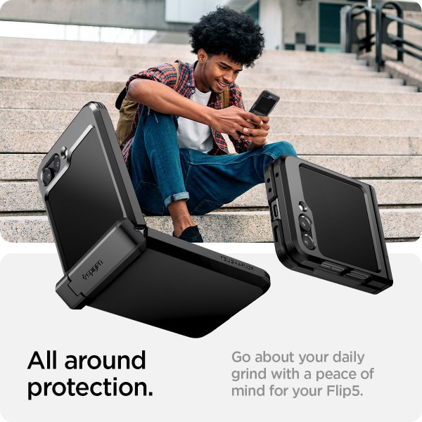 Spigen Samsung Galaxy Z Flip 5 Skal Tough Armor Pro Svart
