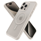 Spigen iPhone 15 Pro Skal Ultra Hybrid MagFit Frost Natural Titanium