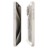 Spigen iPhone 15 Pro Skal Ultra Hybrid MagFit Frost Natural Titanium