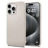 Spigen iPhone 15 Pro Skal Liquid Air Natural Titanium