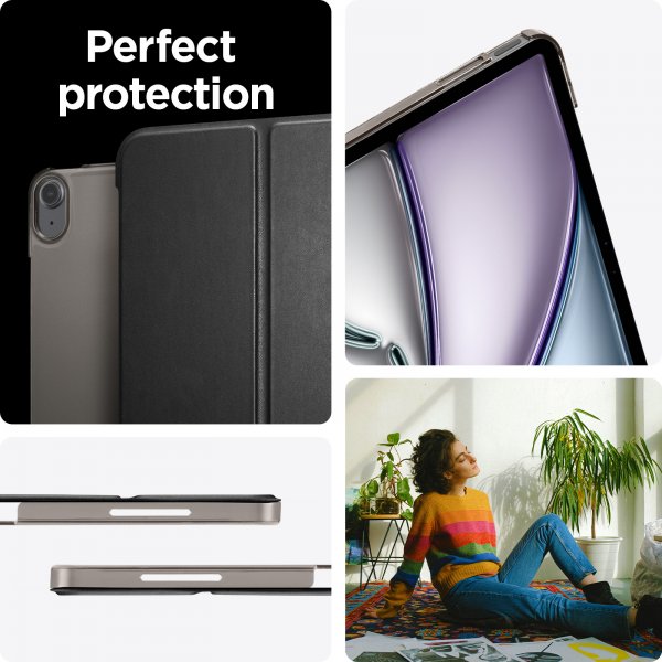 Spigen iPad Air 13 (M2/M3/M4) Fodral Smart Fold Svart