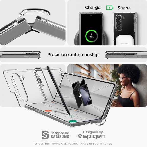 Spigen Samsung Galaxy Z Fold 6 Skal Ultra Hybrid Pro Crystal Clear