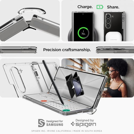Spigen Samsung Galaxy Z Fold 6 Skal Ultra Hybrid Pro Crystal Clear