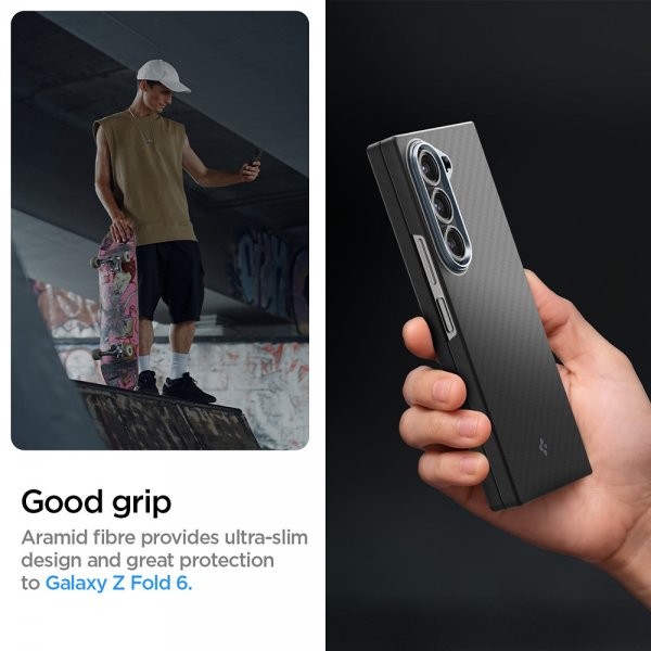 Spigen Samsung Galaxy Z Fold 6 Skal Air Skin Aramid Svart