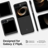 Spigen Samsung Galaxy Z Flip 6/Flip 7 FE Skal Air Skin Aramid Svart