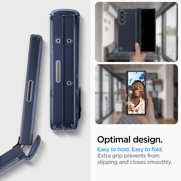 Spigen Samsung Galaxy Z Fold 6 Skal Ultra Hybrid Pro Frost Navy Blue