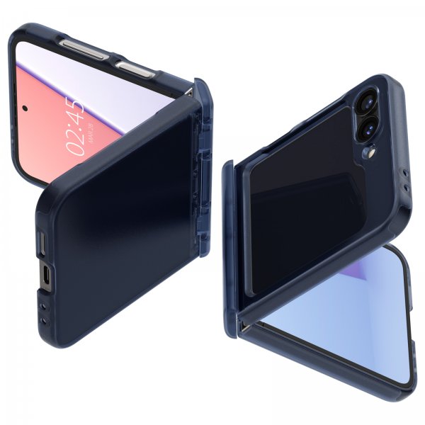 Spigen Samsung Galaxy Z Flip 6/Flip 7 FE Skal Ultra Hybrid Pro Frost Navy Blue