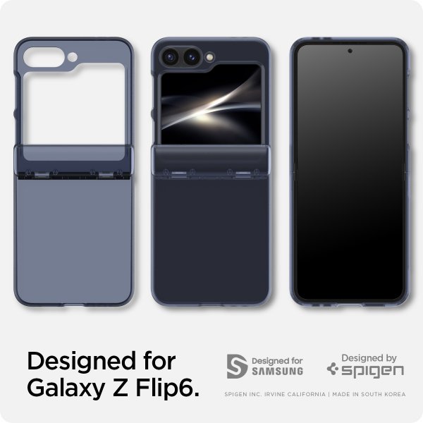 Spigen Samsung Galaxy Z Flip 6/Flip 7 FE Skal Ultra Hybrid Pro Frost Navy Blue