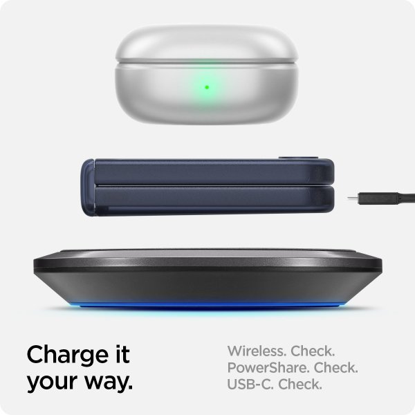 Spigen Samsung Galaxy Z Flip 6/Flip 7 FE Skal Ultra Hybrid Pro Frost Navy Blue