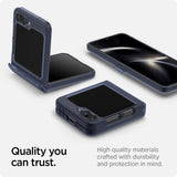 Spigen Samsung Galaxy Z Flip 6/Flip 7 FE Skal Ultra Hybrid Pro Frost Navy Blue