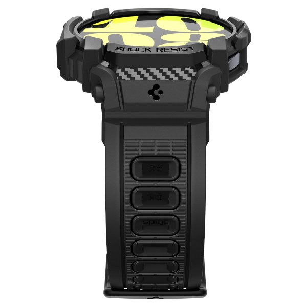 Spigen Samsung Galaxy Watch 7 44mm Armband och Skal Rugged Armor Pro Matte Black