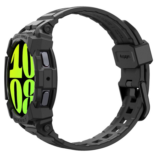 Spigen Samsung Galaxy Watch 7 44mm Armband och Skal Rugged Armor Pro Matte Black