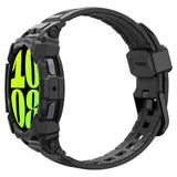 Spigen Samsung Galaxy Watch 7 44mm Armband och Skal Rugged Armor Pro Matte Black