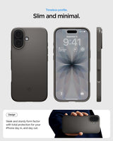Spigen iPhone 17 Skal Thin Fit MagFit Gunmetal