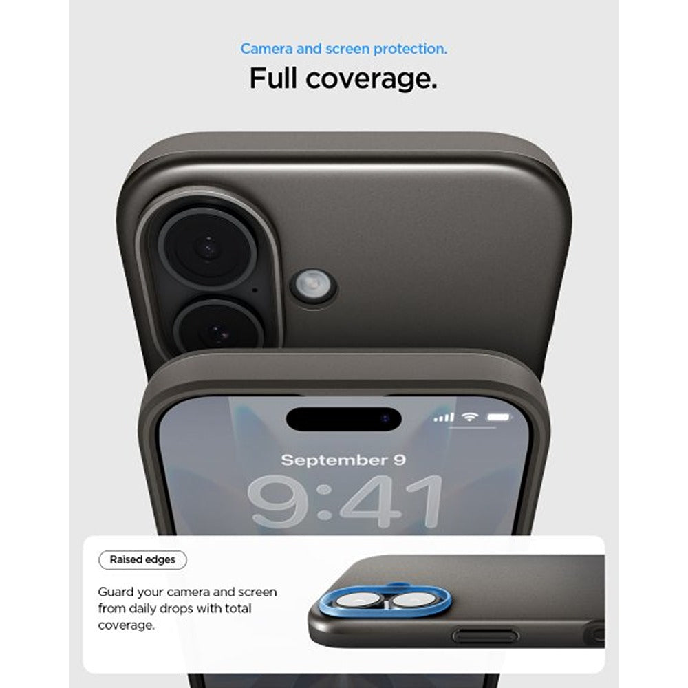 Spigen iPhone 17 Skal Thin Fit MagFit Gunmetal
