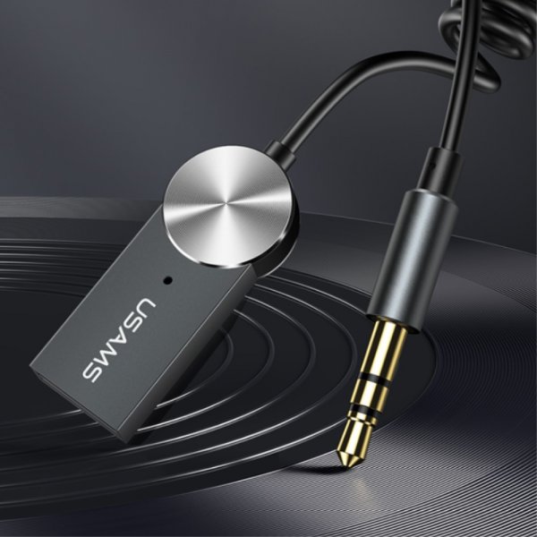 USAMS 3.5mm AUX till Trådlös Bluetooth Adapter