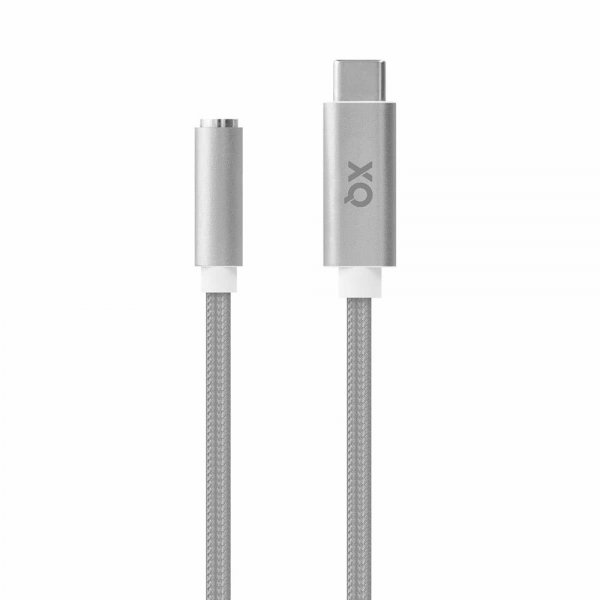 Xqisit Adapter USB-C till 3.5mm AUX 12 cm Silver