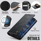 CaseMe iPhone 16e/iPhone 17e Fodral C49 Series Svart