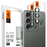 Spigen Samsung Galaxy S23/S23 Plus/S24 Kameraskydd GLAS.tR EZ Fit Optik Pro 2-pack Svart