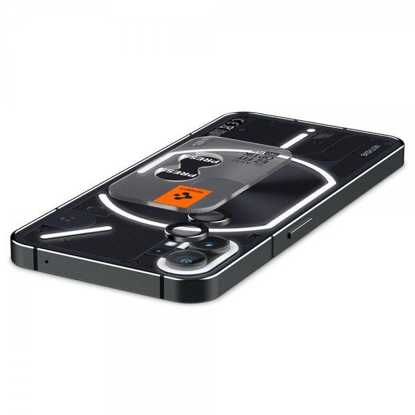 Spigen Nothing Phone (1) Kameraskydd GLAS.tR EZ Fit Optik Pro 2-pack Svart