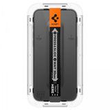 Spigen iPhone 15 Plus Skärmskydd GLAS.tR EZ Fit FC Svart 2-pack