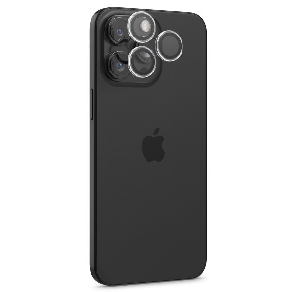 Spigen iPhone 14/15/16/17 Pro & Pro Max Kameraskydd GLAS.tR EZ Fit Optik Pro 2-pack Crystal Clear