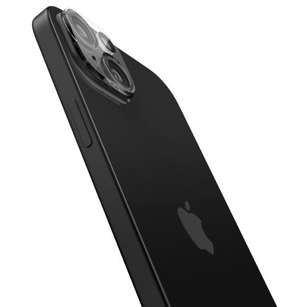Spigen iPhone 14/15/14 Plus/15 Plus Kameraskydd Glas.tR Optik Crystal Clear 2-pack