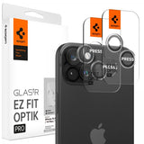 Spigen iPhone 14/15/14 Plus/15 Plus Kameraskydd GLAS.tR EZ Fit Optik Pro Crystal Clear 2-pack