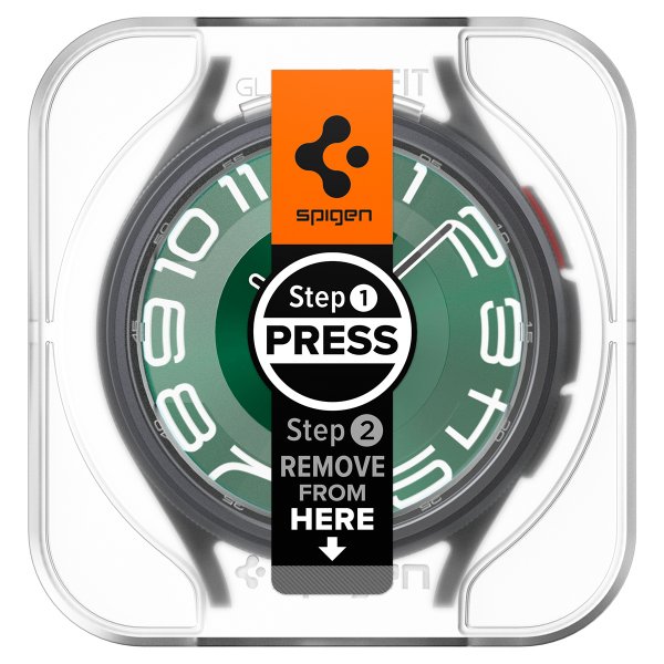 Spigen Samsung Galaxy Watch 6 Classic 47mm Skärmskydd GLAS.tR EZ Fit 2-pack