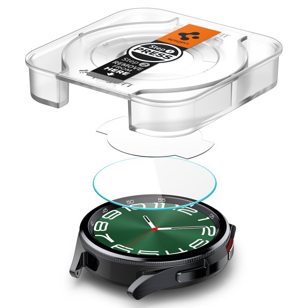 Spigen Samsung Galaxy Watch 6 Classic 47mm Skärmskydd GLAS.tR EZ Fit 2-pack