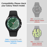 Spigen Samsung Galaxy Watch 6 Classic 47mm Skärmskydd GLAS.tR EZ Fit 2-pack