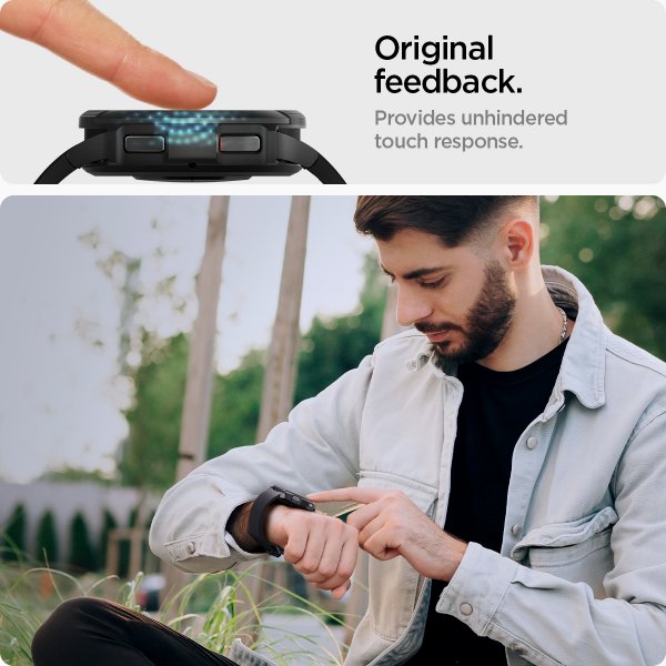 Spigen Samsung Galaxy Watch 6 Classic 47mm Skärmskydd GLAS.tR EZ Fit 2-pack