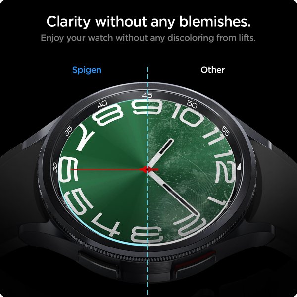 Spigen Samsung Galaxy Watch 6 Classic 47mm Skärmskydd GLAS.tR EZ Fit 2-pack