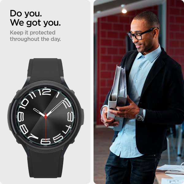 Spigen Samsung Galaxy Watch 6 Classic 43mm Skärmskydd GLAS.tR EZ Fit 2-pack