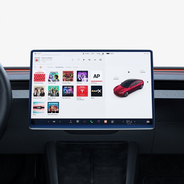 Spigen Skärmskydd GLAS.tR EZ FIT Anti-Glare Tesla Model 3 (2024)
