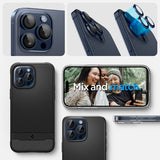 Spigen iPhone 15 Pro/iPhone 15 Pro Max Kameraskydd GLAS.tR EZ Fit Optik Pro 2-pack Blue Titanium