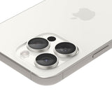 Spigen iPhone 15 Pro/iPhone 15 Pro Max Kameraskydd GLAS.tR EZ Fit Optik Pro 2-pack White Titanium