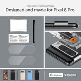 Spigen Google Pixel 8 Pro Kameraskydd Glas.tR EZ Fit Optik Crystal Clear 2-pack
