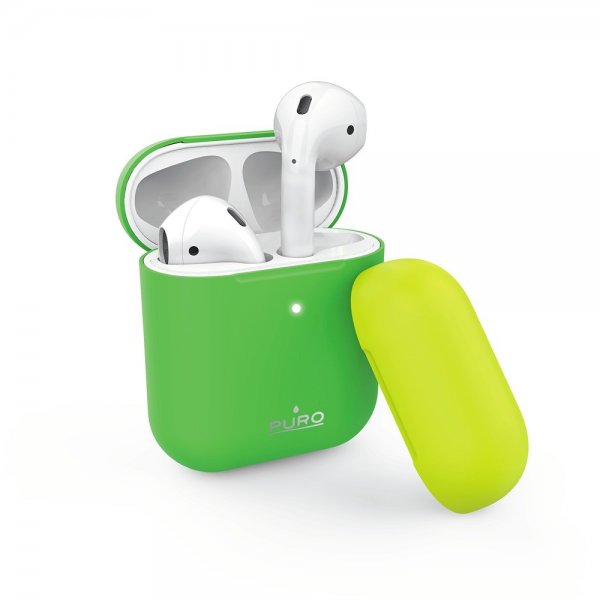 Puro AirPods 1/2 Skal Icon Grön