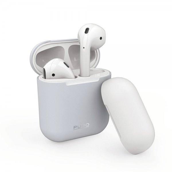 Puro AirPods 1/2 Skal Icon Ljusblå