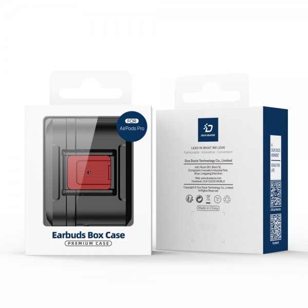 Dux Ducis AirPods 1/2 Skal PECH Series Röd