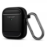 Spigen AirPods 1/2 Skal Rugged Armor Svart