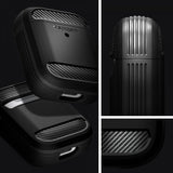 Spigen AirPods 1/2 Skal Rugged Armor Svart